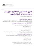 Cover of قانون خدمات ذوي الإعاقة وإدماجهم لعام 2023 - قواعد السلوك المهني