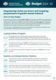 Empowering victim-survivors and targeting perpetrators of gender-based violence cover