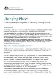 Changing Places Commonwealth Funding Offer Fact Sheet and Frequently Asked Questions cover image