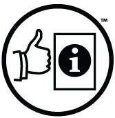 Thumbs up next to information icon.