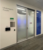 Auto doors to conference room facilities in the Enid Lyons Building, ACT.