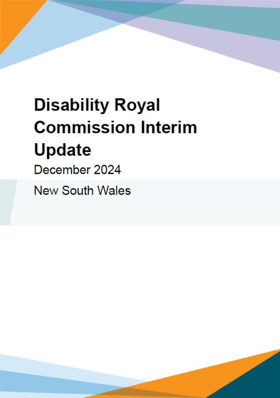 Disability Royal Commission Update. December 2024. New South Wales.