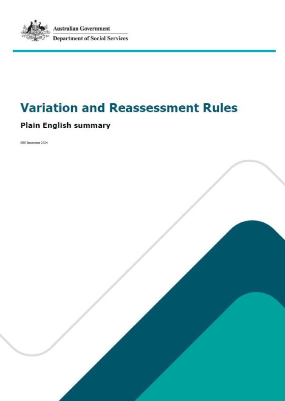 Variation and Reassessment Rules cover image